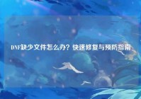 DNF缺少文件怎么办？快速修复与预防指南