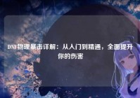 DNF物理暴击详解：从入门到精通，全面提升你的伤害