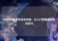 DNF奶妈勇者养成全攻略：从入门到精通的核心技巧
