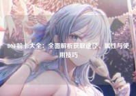 DNF粉卡大全：全面解析获取途径、属性与使用技巧