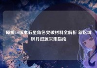 原神4.0版本五星角色突破材料全解析 新区域枫丹资源采集指南