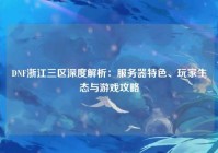 DNF浙江三区深度解析：服务器特色、玩家生态与游戏攻略