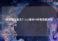 中路霸主易主?14.12版本T0中单深度评测