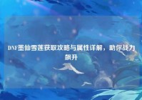 DNF墨仙雪莲获取攻略与属性详解，助你战力飙升